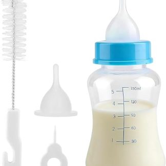 Бутылочки для кормления щенков | Набор бутылочек для домашних животных 150 мл - Дозатор против удушья для щенков - для повседневного использования, дома, в путешествиях, ночью, у ветеринара, в квартире.