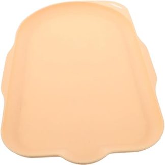 Водонепроницаемая подстилка для миски для кормления собак и кошек Toddmomy, противоскользящая, быстросохнущая, непроливаемая, желтая, маленькая.