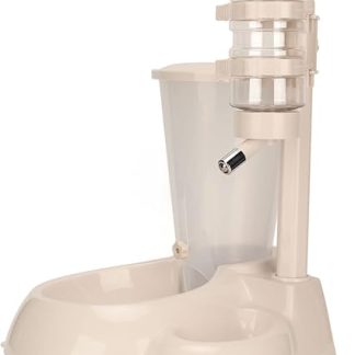 Автоматическая поилка для животных с вращающимся и поднимающимся механизмом, в комплекте с ведром для воды объемом 500 мл и контейнером для хранения воды объемом 800 г для собак и кошек.