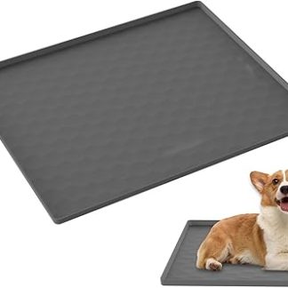 Силиконовый коврик для кормления собак, большой коврик для кормления щенков и котят, водонепроницаемый коврик для домашних животных с приподнятым краем, нескользящая защита пола от скольжения при кормлении.