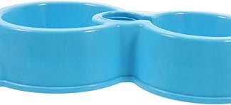 Автоматическая поилка для собак TOYANDONA с двумя пластиковыми мисками из АБС-пластика и вставками для бутылок для кормления и поения собак и кошек, легко моется и долговечна.