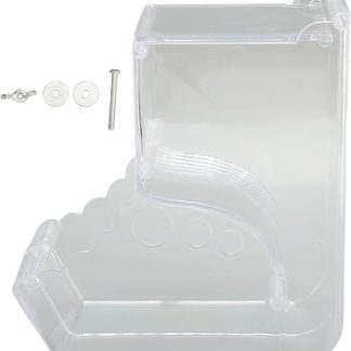Автоматический дозатор корма для домашних животных | Прозрачная кормушка большой емкости для хомяков/морских свинок/кроликов | Конструкция с перегородками предотвращает проливание | Легко чистить