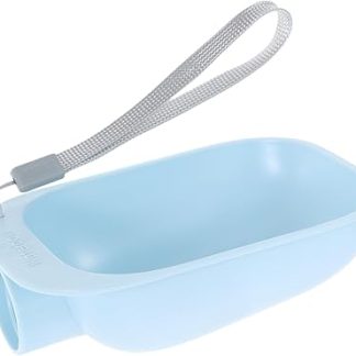 Портативная бутылка для воды для собак Toyvian с защитой от брызг, изготовлена ​​из прочного ABS-пластика, компактна, легко крепится к бутылкам с минеральной водой, идеально подходит для путешествий и активного отдыха.