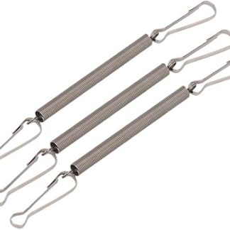 Удлинительная пружина для поилки мелких животных с зажимами для поилки, может использоваться отдельно или в комбинации.