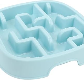 Портативная квадратная миска для корма для собак из полипропилена, подходит для всех пород.