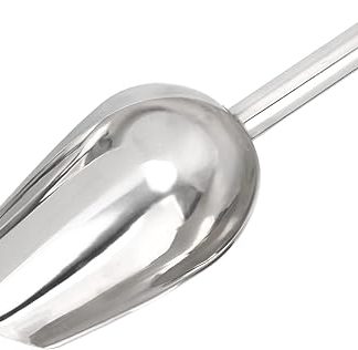 Эргономичная ложка из нержавеющей стали для корма для домашних животных, ложка для консервов для собак, коз и свиней.