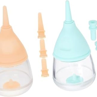 Набор из 2 силиконовых бутылочек-поилок Sosoport для новорожденных щенков и котят с регулируемым потоком молока. Прочные и легко моются. Подходят для маленьких питомцев.