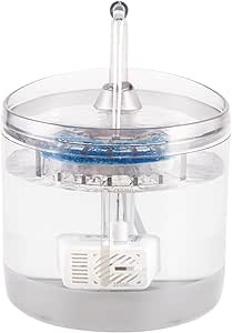 Диспенсер для воды для кошек, 1,5 л, прозрачный, электрический, 2 режима работы, поилка для щенков и котят, для гостиной, гаража, балкона, дома, общежития, спальни.