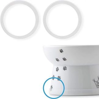 Нескользящая силиконовая петля, 2 шт., для миски для еды Necoichi (стандартного размера). Подходит только для мисок стандартного размера.