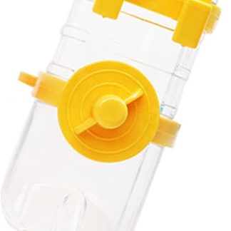 Универсальная подвесная бутылка для воды для собак, цельная, 350 мл (жёлтая)