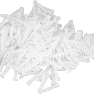 Зажим для пуповины ZJchao, набор одноразовых зажимов для пуповины для свиней, 100 шт., ветеринарный зажим для пуповины с зубчатым креплением для щенков, котят, коров и овец.