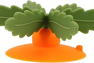 Силиконовый спиральный дозатор для медленного кормления собак TOYANDONA, регулирующий порции корма для крупных, средних и мелких пород, с защитой от удушья, мягкий и безопасный, зеленый и оранжевый цвета.