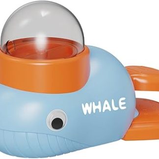 Интерактивная игрушка для собак в форме мультяшного персонажа, кормушка-диспенсер для корма с нескользящей поверхностью, товары для животных, синий цвет.