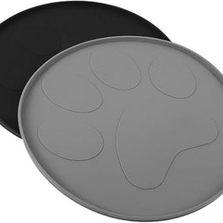 ifundom 2 шт. Водонепроницаемые противоскользящие силиконовые круглые миски для еды для маленьких собак и кошек с защитой от протекания и устойчивым основанием, способствующим медленному приему пищи.