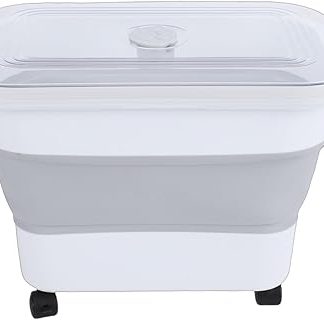 Большой складной контейнер для риса объемом 20 литров, герметичный контейнер для кошачьего корма для домашней кухни.