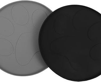 POPETPOP 2 шт. Силиконовые подстилки для мисок для домашних животных, не протекающие, для кормления собак, маленькие.