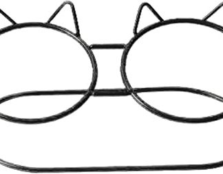 Очаровательные миски для кошек на подставке в стиле ретро, ​​предотвращающей проливание, черные.