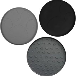 3 шт. непротекающие гелевые подстилки для корма для кошек и собак, для мисок, для кормления собак.