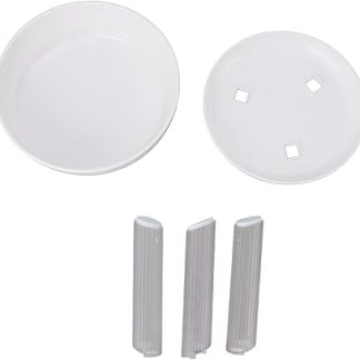 Подставка для мисок для собак, приподнятые миски для корма для домашних животных, эргономичный дизайн, защита позвоночника, противоскользящая ручка, пластик, 5 шт.