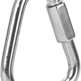 Автоматическая кормушка для животных с карабином-фиксатором из нержавеющей стали, треугольный карабин с винтовой защелкой и предохранительной пряжкой для альпинизма, модель большой вместимости.