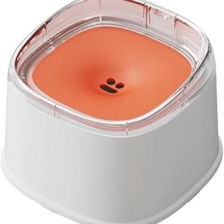 Большая поилка для собак объемом 2,2 л с плавающим дизайном, не намочивающую рот, с медленным отводом воды.