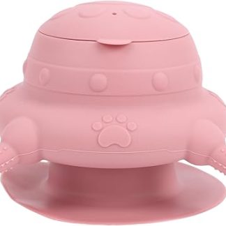 Миска для кормления щенков Acouto с присоской для предотвращения опрокидывания, изготовлена из пищевого силикона, подходит для собак и кошек, для дома и путешествий, однотонная.