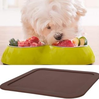 Складной нескользящий коврик для кормления домашних животных Cryfokt для чистоты во время еды - силиконовый коврик для стола для собак и кошек.