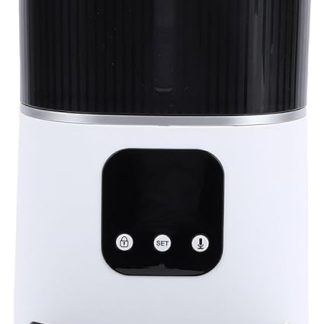 Автоматическая миска для кормления кошек из нержавеющей стали объемом 6 литров, два режима питания, интеллектуальный дозатор корма для домашних животных с дистанционным управлением.