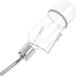 Портативная поилка для мелких животных WOONEKY из нержавеющей стали для щенков, кошек и хомяков. Легко моется. Идеально подходит для дома и путешествий.