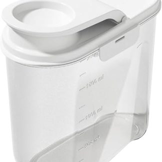 Контейнер для корма для домашних животных, герметичный контейнер для собачьего корма, 2 л, ведро с крышкой, для кладовой, дома, кухни, организации хранения, муки, сахара, закусок, риса, орехов, лакомств.