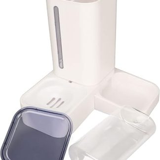 Автоматическая миска для воды для кошек, двойная L-образная миска, комплект для кошек и собак.