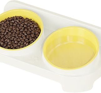 Миски для собак на подставке, нескользящий наклонный диспенсер для воды, миски для собак и кошек — для котят и щенков, домашних животных всех размеров, для кормления в помещении и на улице.