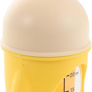 Бионическая бутылочка для молока для домашних животных, котят, герметичная, сжимаемая, для кошек и щенков, желтого цвета.