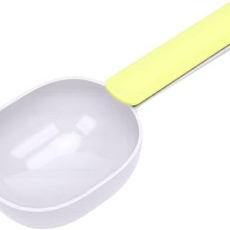 Мерная ложка для корма для животных HEEPDD, мерный стаканчик из ABS-пластика с длинной ручкой, встроенный, для собак, кошек, кроликов, для влажных и сухих кормов.