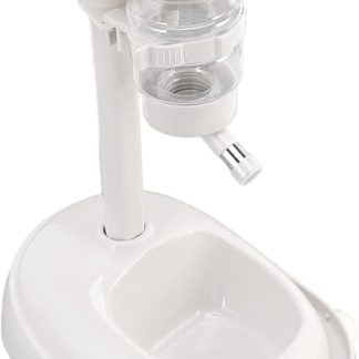 Автоматическая поилка для домашних животных Yctze со съемной конструкцией - регулируемая, нескользящая кормушка для собак и кошек - чистая и гигиеничная станция для воды и корма.