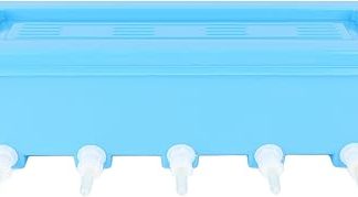 Бутылки Acouto для коз, кормушка для поросят, кормушка для мелких животных, бутылочка для кормления поросят и ягнят из АБС-пластика с 5 сосками для коз и щенков, эффективное оборудование для кормления на ферме.