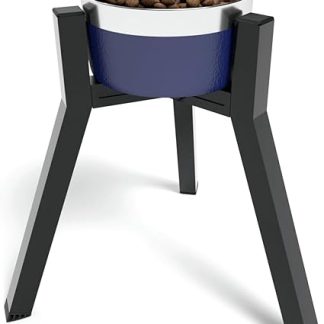 Подставка для мисок для средних и крупных собак, регулируемая ширина, приподнятые миски для собак шириной 17,3-27 см, приподнятая миска для еды и воды, высота 28 см, держатель для одной миски.