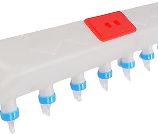 aqxreight Prosski Подъемное устройство для питья с 7 сосками, улучшенная конструкция для комфортного подвешивания, инструмент для кормления животных молоком, коз и телят, обеспечивающий удобную фиксацию.