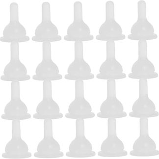 Набор из 50 силиконовых сосок для кормления домашних животных Milisten. Мягкие, безопасные, совместимы с большинством бутылочек для кормления щенков, котят и кроликов. Легко моются.