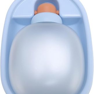 Универсальная складная бутылка для воды для собак, многофункциональная портативная бутылка для воды для домашних животных для прогулок на свежем воздухе (синяя)