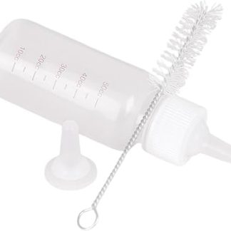 Бутылочка для щенков, 50 мл, кормушка для молока для животных, набор для кормления с соской и щеткой для чистки, для путешествий, отдыха на природе, кормления грудью, кемпинга, пикника, клиники, кроликов.