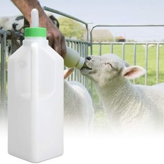 ZJchao Бутылочка для кормления козлят, пластиковая белая бутылочка для кормления козлят, объемом 850 мл, с насадкой для воды.