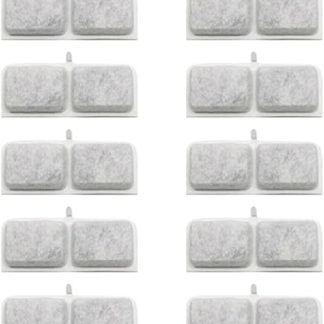 Фильтрующий элемент из хлопка в сочетании с активированным углем для лучшей фильтрации и качества воды для домашних животных.