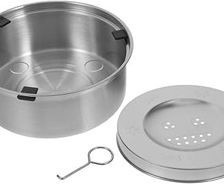 Противоскользящая миска для воды Toyvian для крупных собак, нержавеющая сталь, медленный полив, защита от проливания, прочная и устойчивая к ржавчине.