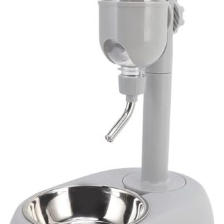 Напольная поилка для животных Cocoarm, автоматический дозатор 500 мл, съемная миска для корма, регулировка высоты, для собак и кошек.