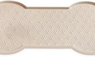 Водонепроницаемая силиконовая подстилка для собачьего корма, утолщенная, нескользящая, с приподнятым краем, для щенков.