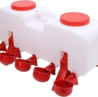 Автоматическая подводная кормушка для цыплят с антинатяжной конструкцией и гигиеничной пластиковой системой для сельскохозяйственных животных (птицы, уток, гусей).