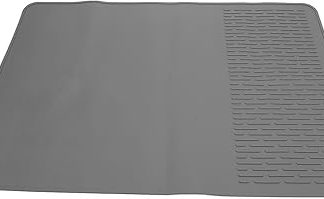 Силиконовая подставка для кофе FILFEEL для кофемашин - нагревательная и чистящая подставка для настольных кофемашин, серая.