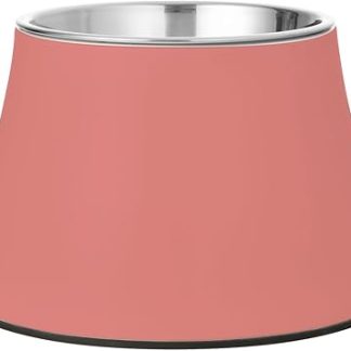 Красные миски для кормления собак цвета арбуза с подставкой, подставка из нержавеющей стали для медленного кормления кошек с усами.