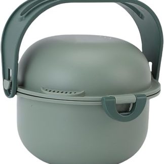 Портативные миски для собак, портативные миски 2-в-1 с герметичным замком, из нержавеющей стали и пластика, для походов и активного отдыха (зеленые)